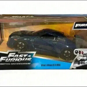 Jada Fast & Furious 1/24 Brian's Nissan GT-R R35 Diecast Model Blue